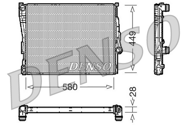 DENSO Kühler, Motorkühlung DRM05069