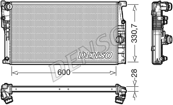 DENSO Kühler, Motorkühlung DRM05120