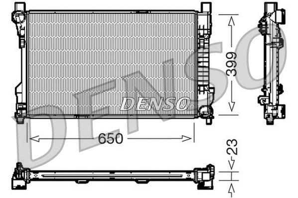 DENSO Kühler, Motorkühlung DRM17081