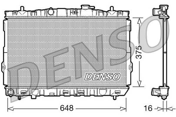DENSO Kühler, Motorkühlung DRM41001
