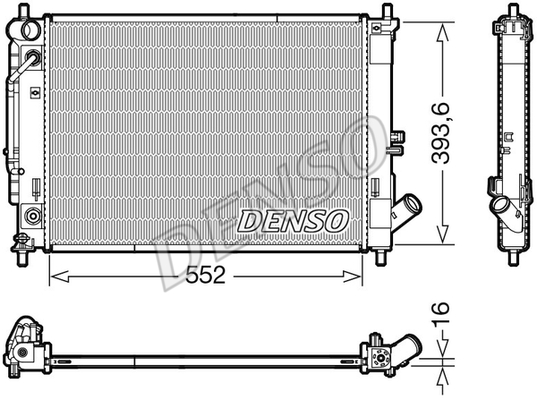 DENSO Kühler, Motorkühlung DRM41016