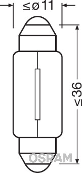 OSRAM Glühlampe, Innenraumleuchte 6461