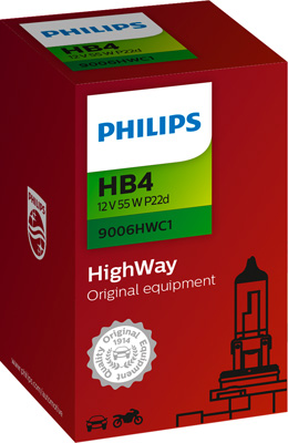 PHILIPS Glühlampe, Hauptscheinwerfer 9006HWC1