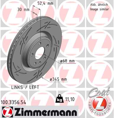 ZIMMERMANN Bremsscheibe 100.3356.54