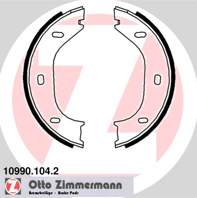 ZIMMERMANN Bremsbackensatz, Feststellbremse 10990.104.2