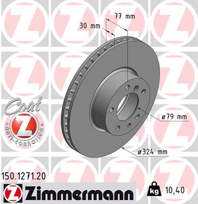 ZIMMERMANN Bremsscheibe 150.1271.20