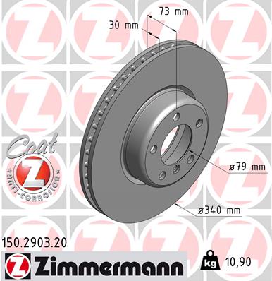 ZIMMERMANN Bremsscheibe 150.2903.20