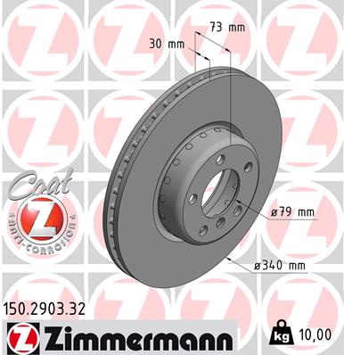 ZIMMERMANN Bremsscheibe 150.2903.32
