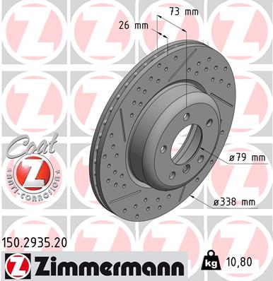 ZIMMERMANN Bremsscheibe 150.2935.20
