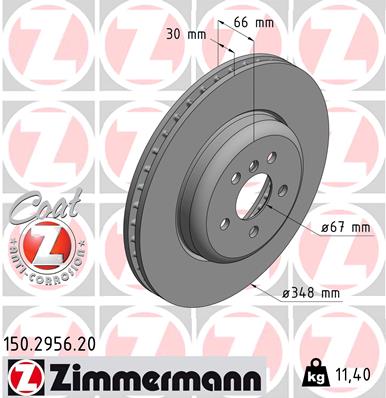 ZIMMERMANN Bremsscheibe 150.2956.20
