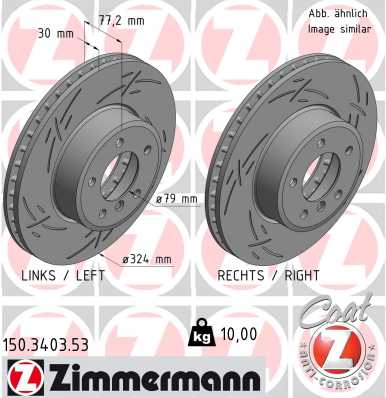 ZIMMERMANN Bremsscheibe 150.3403.53