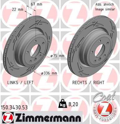 ZIMMERMANN Bremsscheibe 150.3430.53