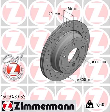 ZIMMERMANN Bremsscheibe 150.3437.52