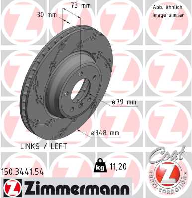 ZIMMERMANN Bremsscheibe 150.3441.54