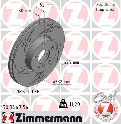 ZIMMERMANN Bremsscheibe 150.3447.54
