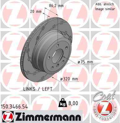 ZIMMERMANN Bremsscheibe 150.3466.54