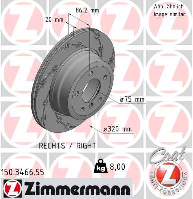 ZIMMERMANN Bremsscheibe 150.3466.55