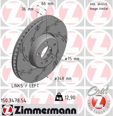 ZIMMERMANN Bremsscheibe 150.3478.54