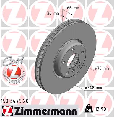 ZIMMERMANN Bremsscheibe 150.3479.20