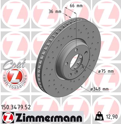 ZIMMERMANN Bremsscheibe 150.3479.52