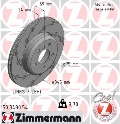 ZIMMERMANN Bremsscheibe 150.3480.54