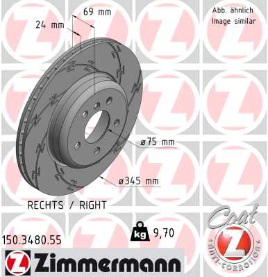 ZIMMERMANN Bremsscheibe 150.3480.55