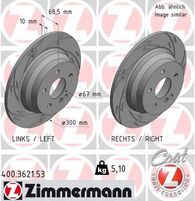 ZIMMERMANN Bremsscheibe 400.3621.53
