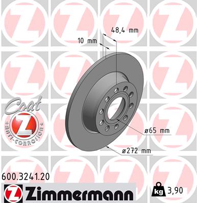 ZIMMERMANN Bremsscheibe 600.3241.20