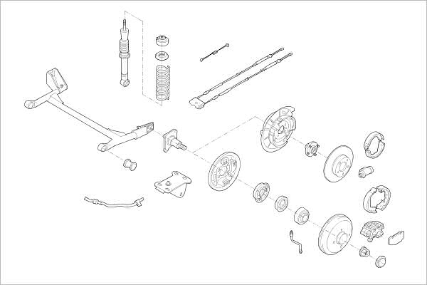 DELPHI Radaufhängung OE-FORD-000003895-R