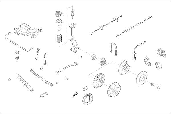 DELPHI Radaufhängung OE-FORD-000005823-R