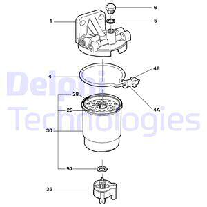 DELPHI Kraftstofffilter 5822075