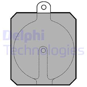 DELPHI Bremsbelagsatz, Scheibenfeststellbremse LP111