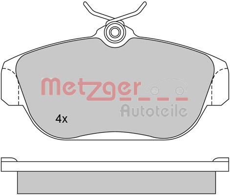 METZGER Bremsbelagsatz, Scheibenbremse 1170018