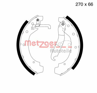 METZGER Bremsbackensatz MG 399