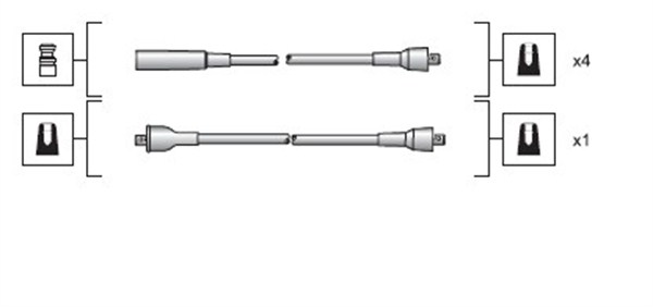 MAGNETI MARELLI Zündleitungssatz 941318111025