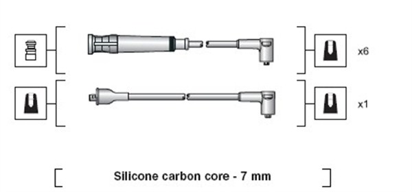 MAGNETI MARELLI Zündleitungssatz 941318111044