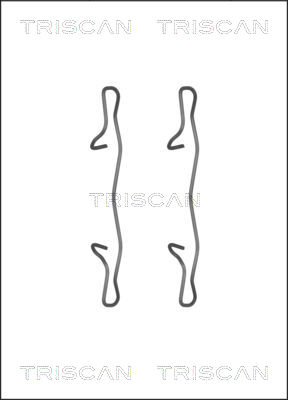 TRISCAN Zubehörsatz, Scheibenbremsbelag 8105 101654