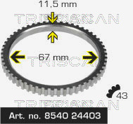 TRISCAN Sensorring, ABS 8540 24403