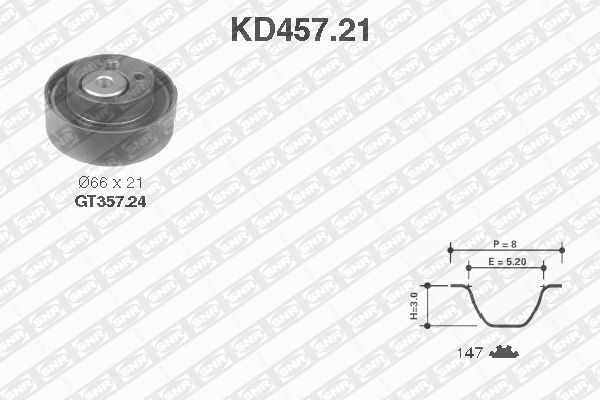 SNR Zahnriemensatz KD457.21