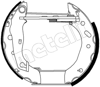 METELLI Bremsbackensatz 51-0151