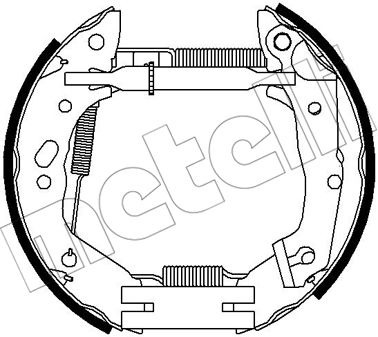 METELLI Bremsbackensatz 51-0314