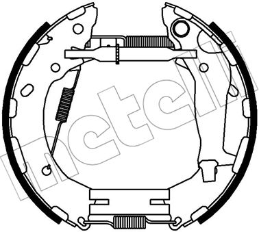 METELLI Bremsbackensatz 51-0353