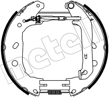 METELLI Bremsbackensatz 51-0455