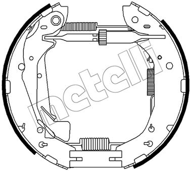 METELLI Bremsbackensatz 51-0500