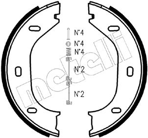 METELLI Bremsbackensatz, Feststellbremse 53-0011K
