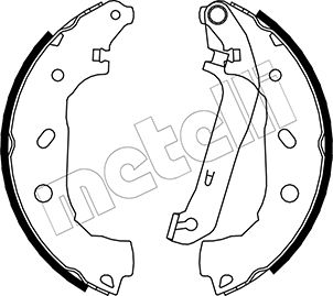 METELLI Bremsbackensatz 53-0138