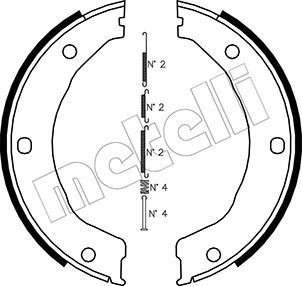 METELLI Bremsbackensatz, Feststellbremse 53-0145K