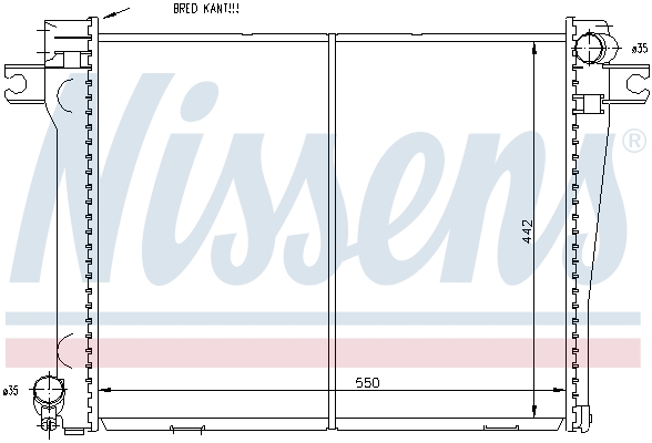 NISSENS Kühler, Motorkühlung 60663