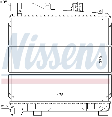 NISSENS Kühler, Motorkühlung 60701