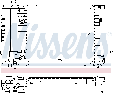 NISSENS Kühler, Motorkühlung 60731A